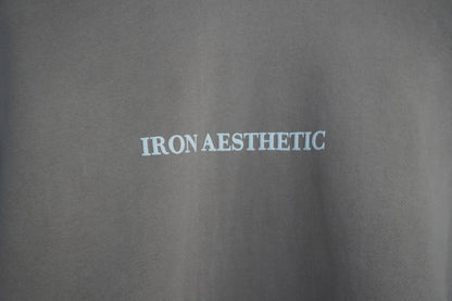 Relaxed Faded Hoodie - Iron Aesthetic